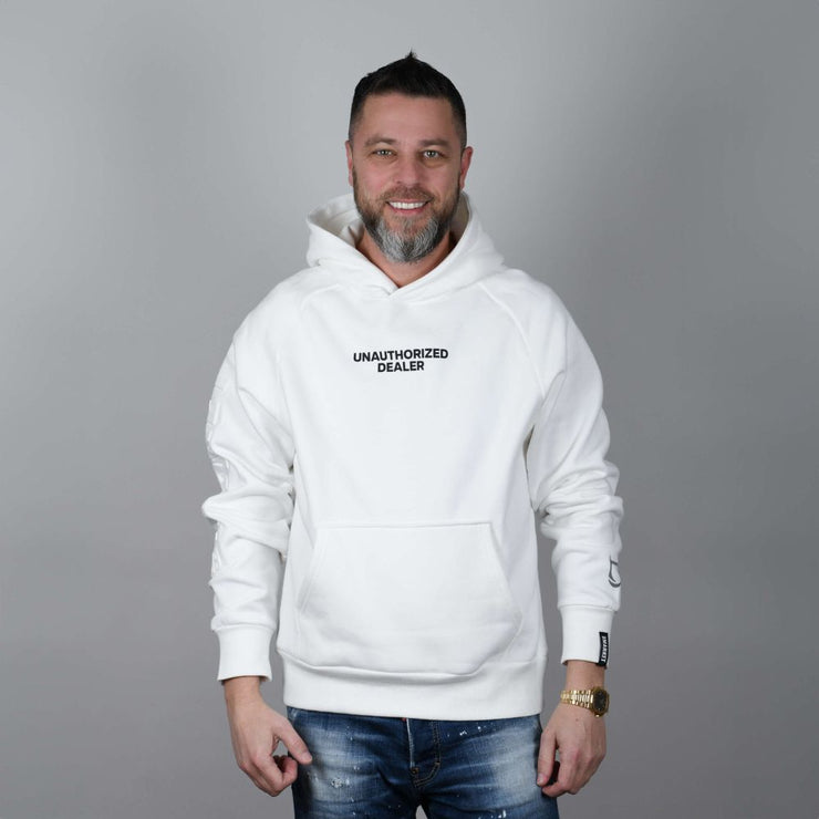 White "Unauthorized Dealer"® Hoodie