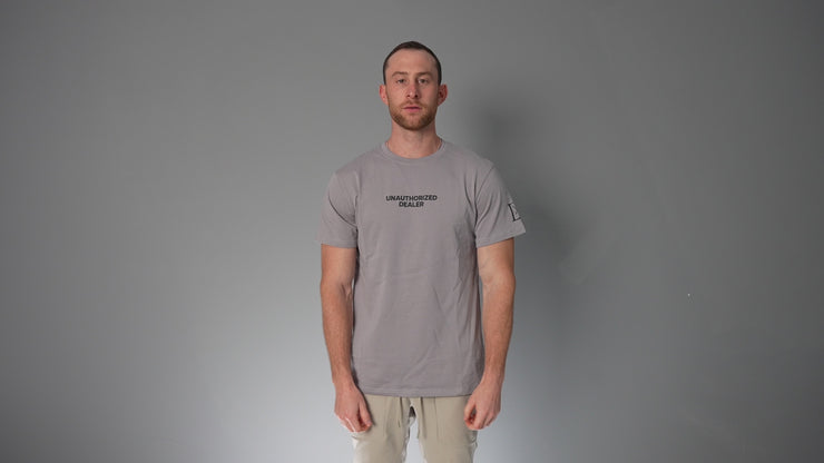 Gray "Unauthorized Dealer"® Crewneck T-Shirt